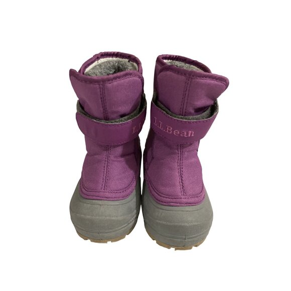 L.L. Bean Toddler  Size 5 Purple Gray  lined Insulated Winter Snow Boots - Picture 1 of 7